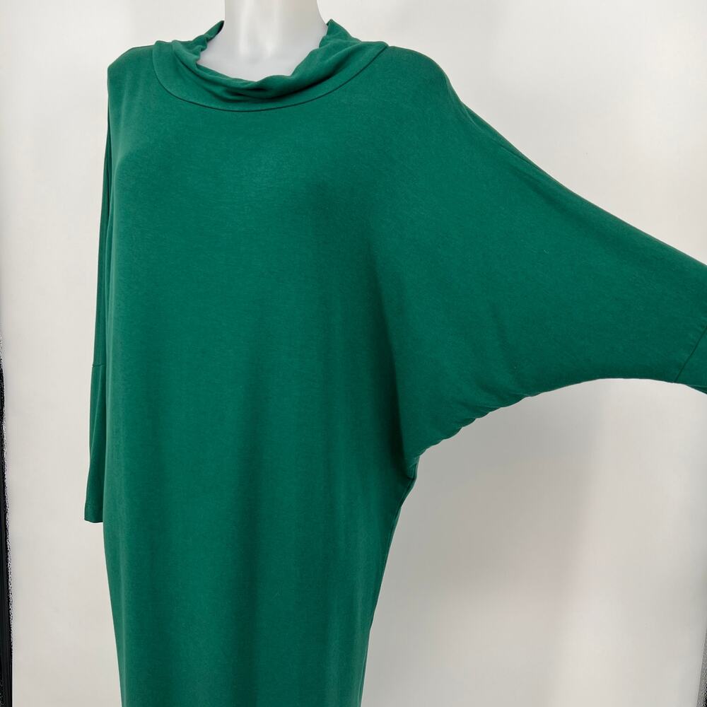 Bryn Walker Ilse Ponti Dress Juniper Green XS Oversized Midi Long Dolman Sleeve - Picture 5 of 8